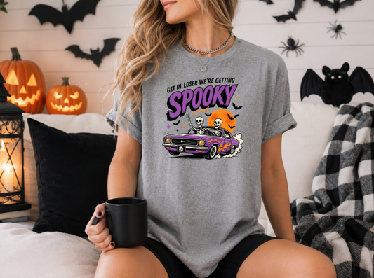 Get In Loser, We’re Getting Spooky Halloween Graphic Tee