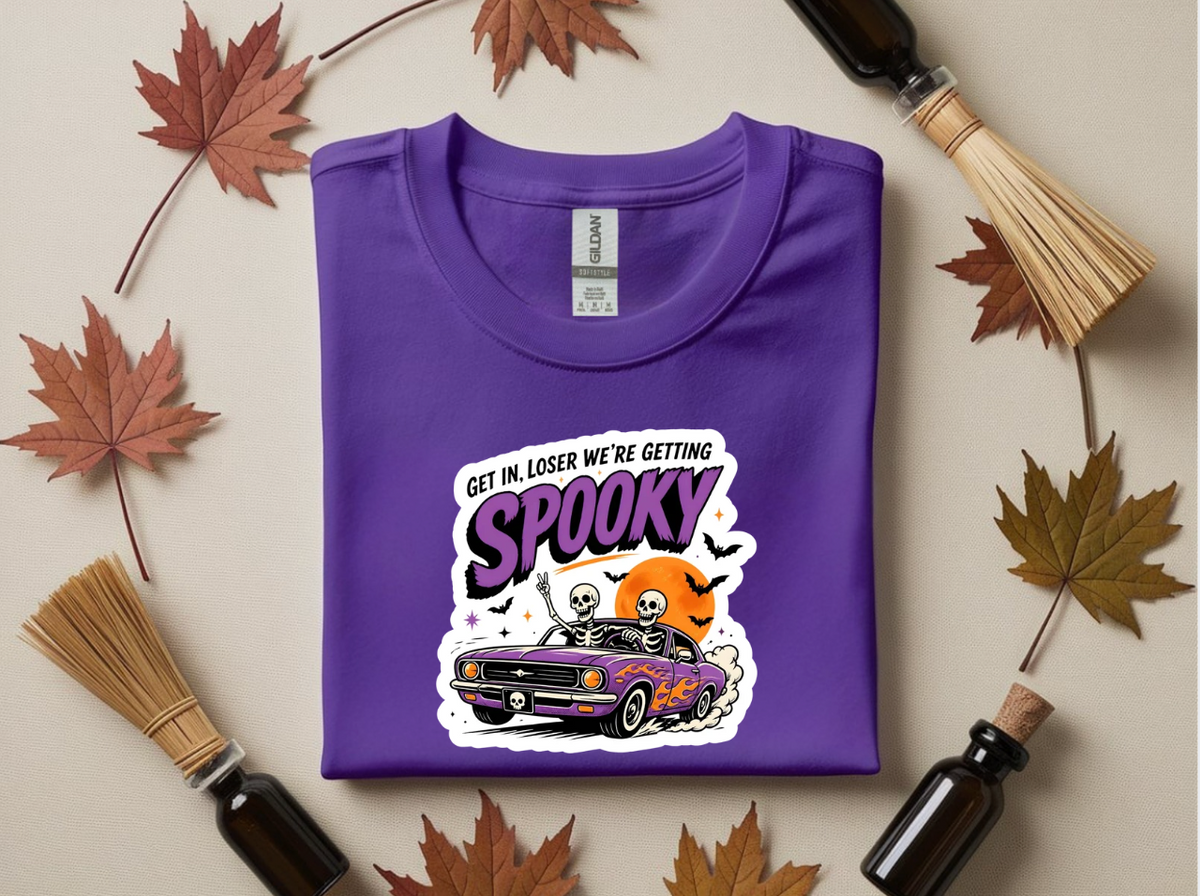Get In Loser, We’re Getting Spooky Halloween Graphic Tee